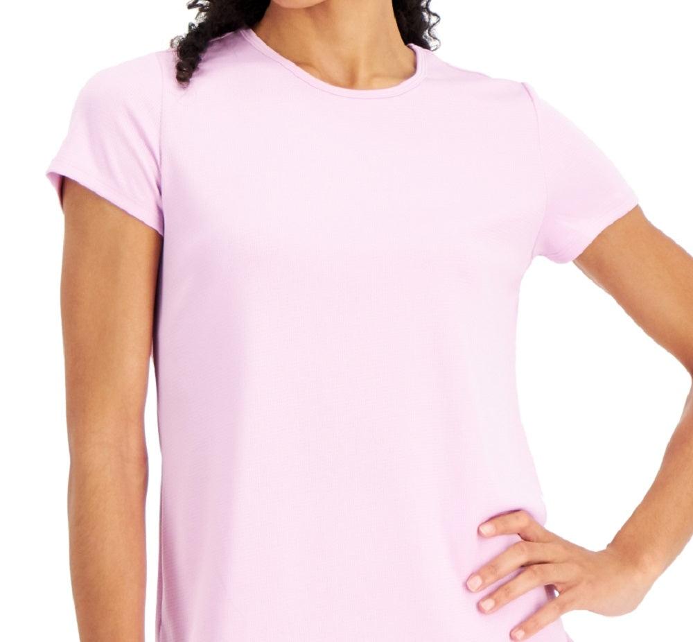 Camiseta feminina de malha ID Ideology rosa tamanho X-S