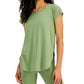 Conjunto de moletom feminino ID Ideology, camiseta verde, tamanho pequeno