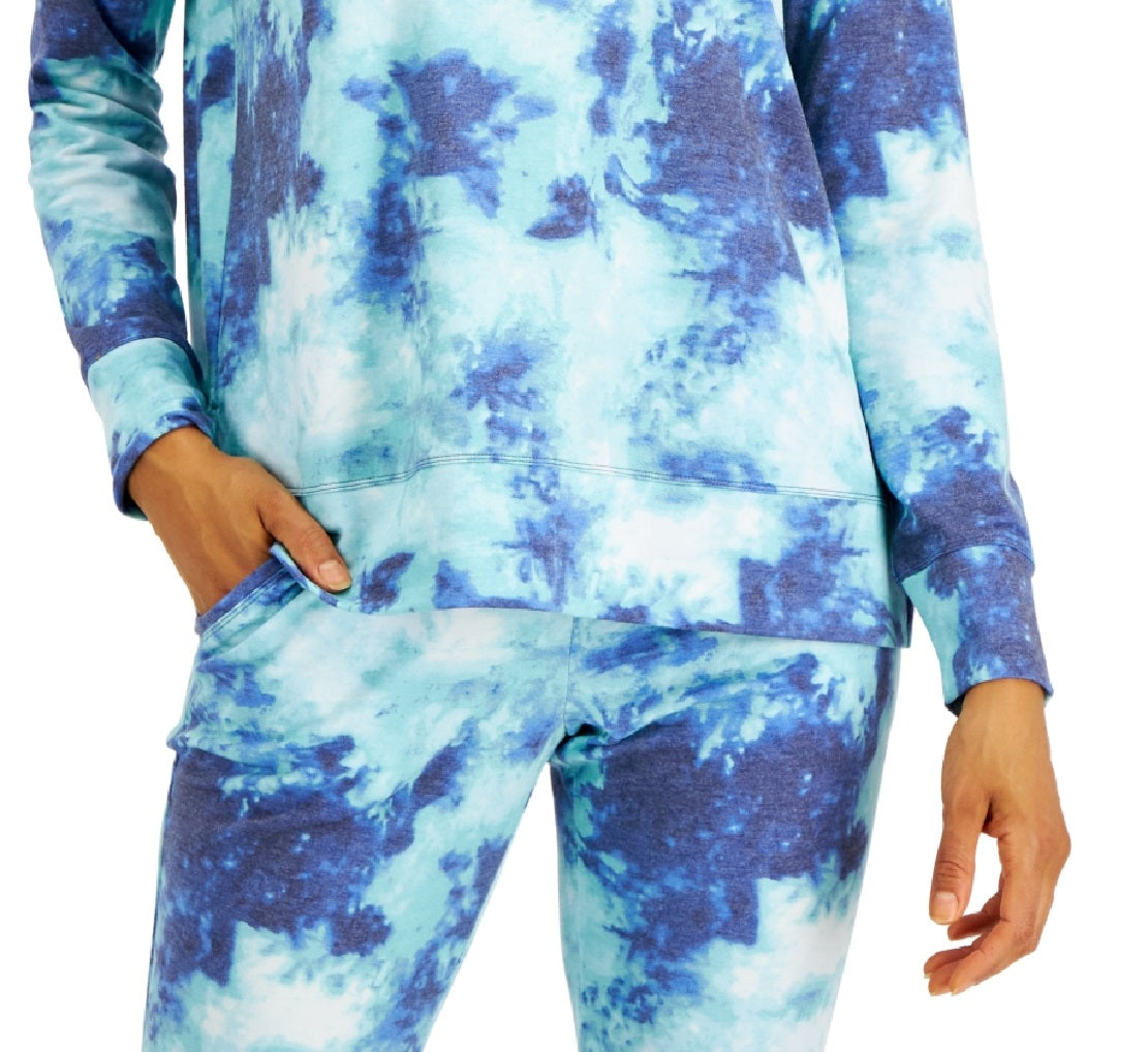 ID Ideology Blusa Feminina Tie Dye Azul Tamanho Grande