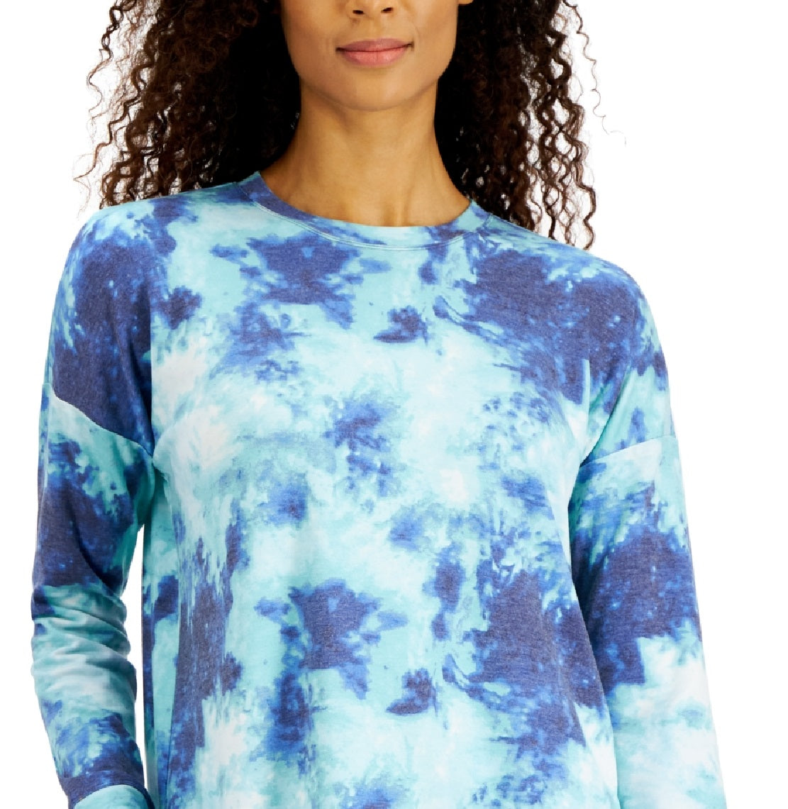ID Ideology Blusa Feminina Tie Dye Azul Tamanho X-G