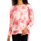 ID Ideology Blusa Feminina Tie Dye Rosa Tamanho Grande