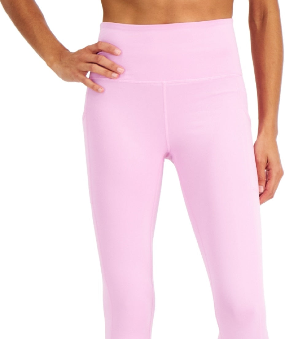 ID Ideology Leggings Cropped Femininas Cintura Alta Bolso Lateral Roxo Tamanho Médio