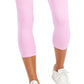 ID Ideology Leggings Cropped Femininas Cintura Alta Bolso Lateral Roxo Tamanho Médio