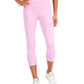 ID Ideology Leggings Cropped Femininas Cintura Alta Bolso Lateral Roxo Tamanho Médio