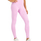 Leggings femininas Ideology de cintura alta com bolso lateral, roxas, tamanho extrapequeno