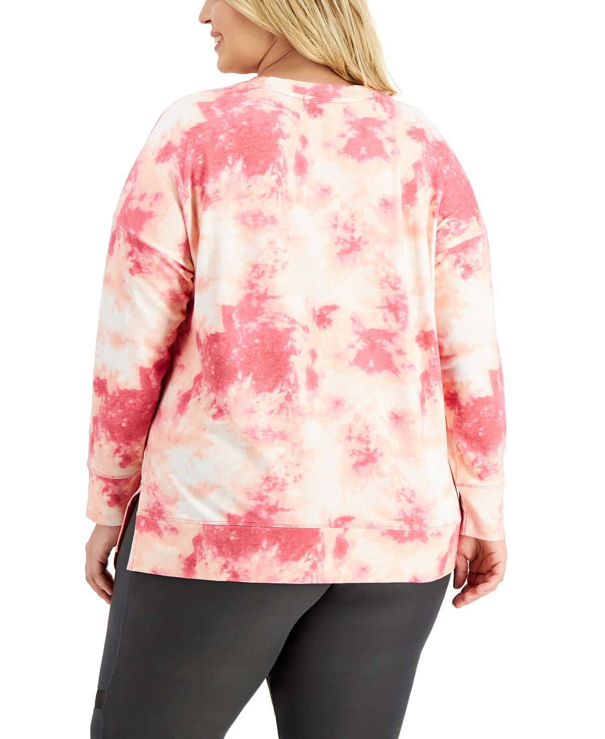 ID Ideology Top Feminino Tie Dye com Fenda Lateral Rosa