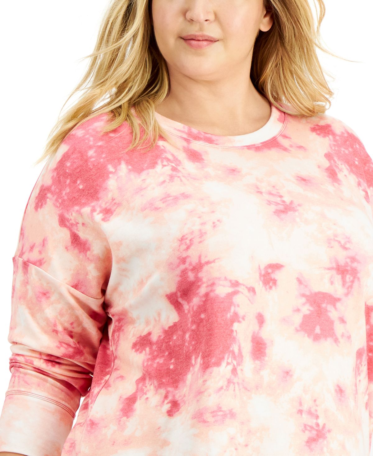 ID Ideology Top Feminino Tie Dye com Fenda Lateral Rosa