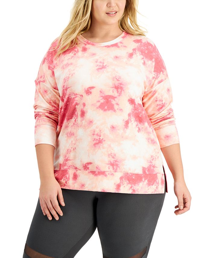 ID Ideology Top Feminino Tie Dye com Fenda Lateral Rosa