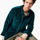 Jaqueta masculina Sun + Stone Owen com forro de lã e veludo cotelê verde, tamanho XX-G