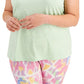 ID Ideology Regata feminina com decote em V, verde, tamanho 2X