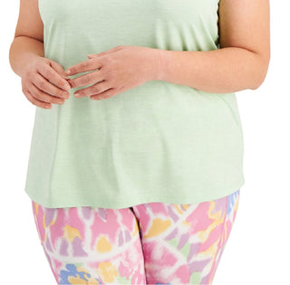 ID Ideology Regata feminina com decote em V, verde, tamanho 2X