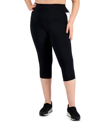 Legging Capri Colorblock Feminina ID Ideology Preta Tamanho 3X