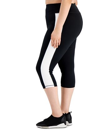 Legging Capri Colorblock Feminina ID Ideology Preta Tamanho 3X