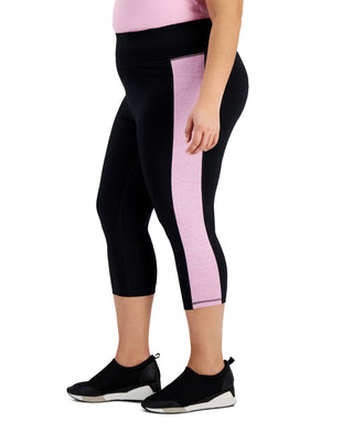 ID Ideology Leggings Cropped Colorblocked Femininas Roxas Tamanho 3X