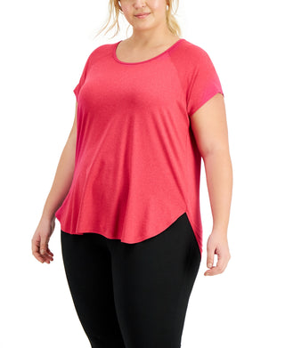 Conjunto de moletom feminino ID Ideology, camiseta rosa