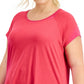 Conjunto de moletom feminino ID Ideology, camiseta rosa