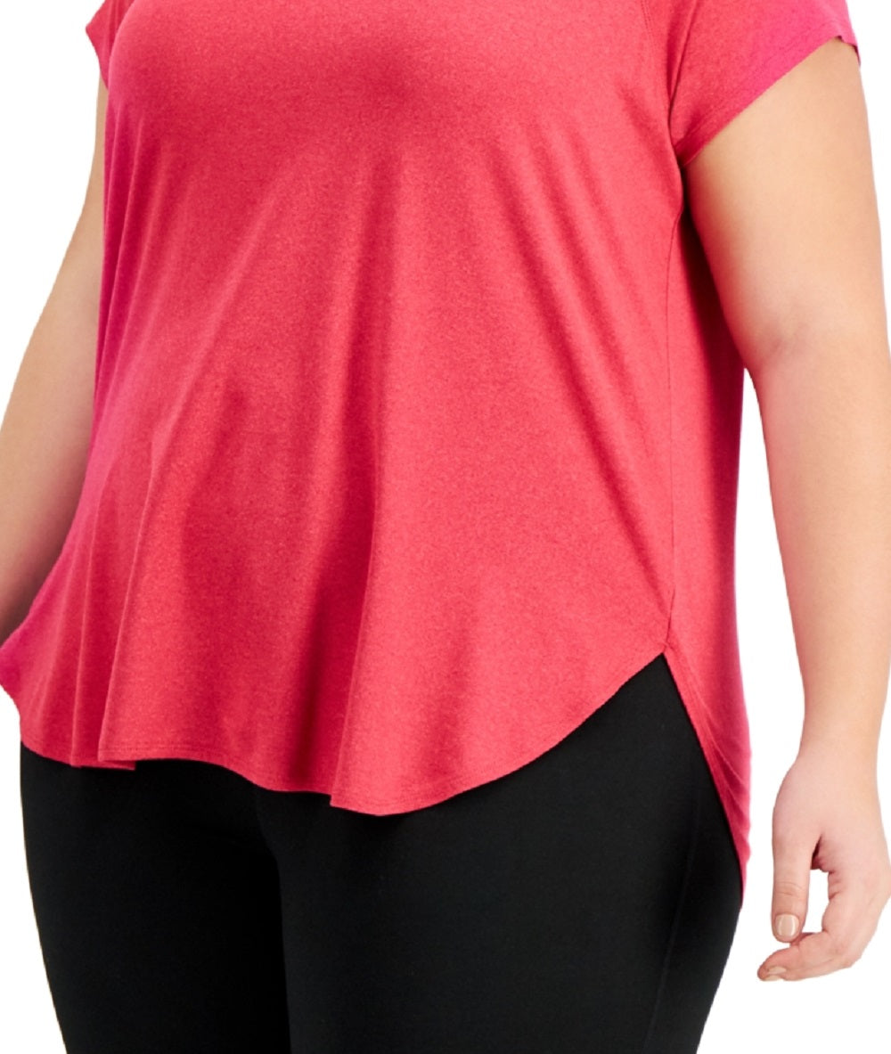 Conjunto de moletom feminino ID Ideology, camiseta rosa