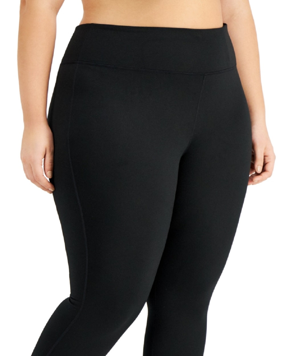 Conjunto de moletom feminino ID Ideology, leggings, preto, tamanho 3X