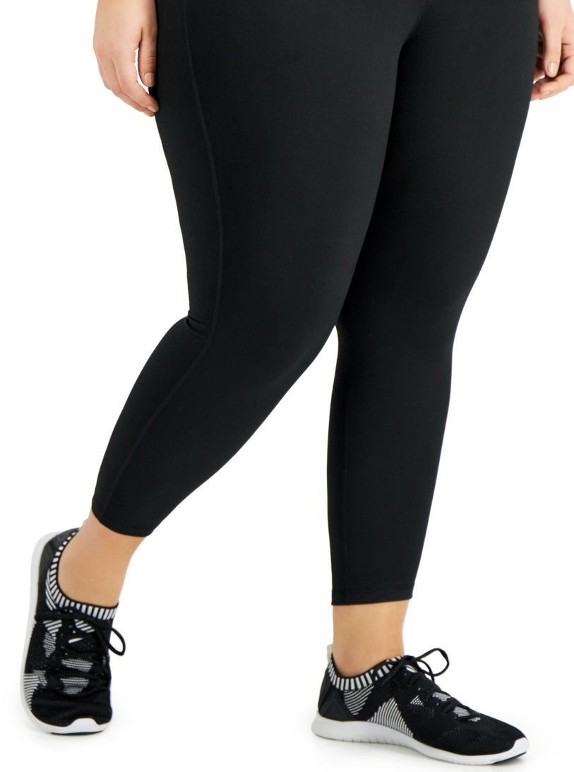 Conjunto de moletom feminino ID Ideology, leggings, preto, tamanho 3X