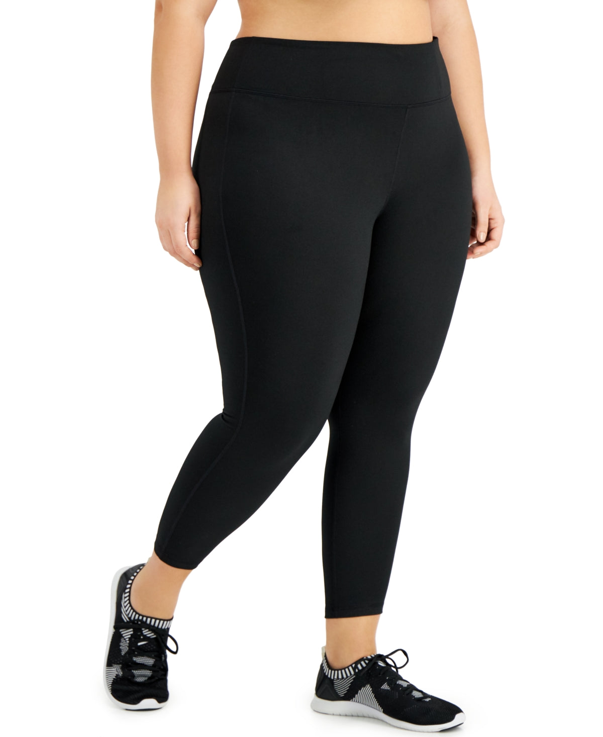 Conjunto de moletom feminino ID Ideology, leggings, preto, tamanho 3X