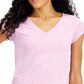 Camiseta ID Ideology Essentials Rapidry Heathered Performance Feminina Rosa Tamanho Grande