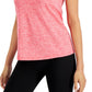 Camiseta ID Ideology Essentials Rapidry Heathered Performance Feminina Rosa Tamanho X-S