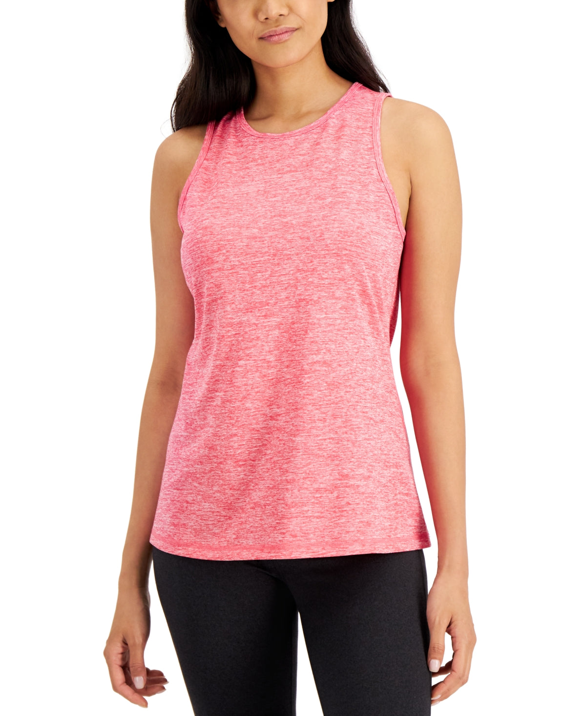 ID Ideology Regata Feminina Essentials Mesclada com Costas Abertas Rosa Tamanho P