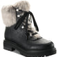Botas femininas Orlaa para clima frio, solado lug, pretas, tamanho 7 M, da Sun + Stone