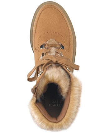 Botas femininas Sun + Stone Orlaa Cold Weather Lug Sole, marrom, tamanho 6,5 M