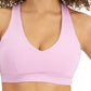 Sutiã esportivo feminino de baixo impacto ID Ideology, roxo, tamanho extragrande