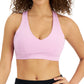 Sutiã esportivo feminino de baixo impacto ID Ideology, roxo, tamanho extragrande