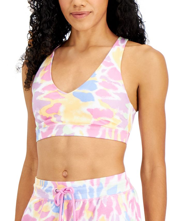 Sutiã esportivo feminino ID Ideology Performance com tiras e baixo impacto, branco, tamanho X-G