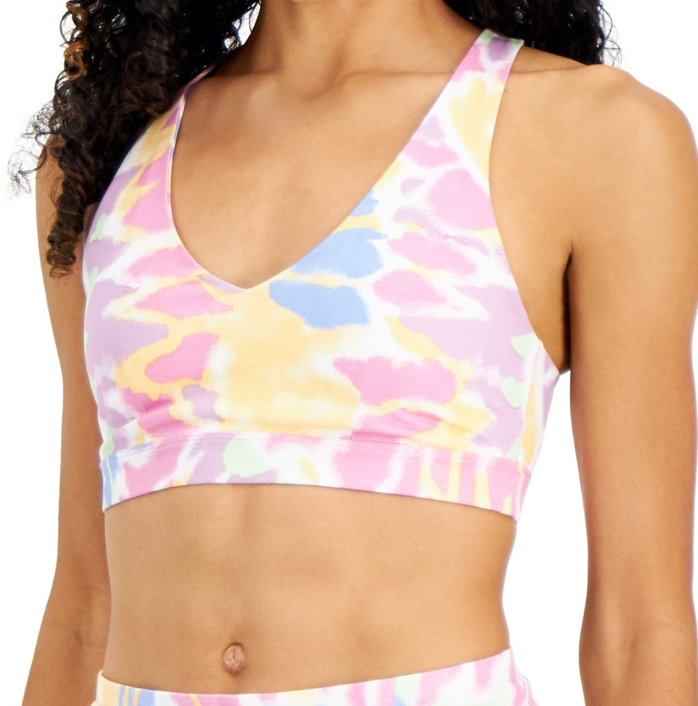 Sutiã esportivo feminino ID Ideology Performance com tiras e baixo impacto, branco, tamanho X-G