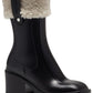 Botas de chuva femininas INC International Concepts Eddiie 2 com pelo sintético e cano médio, pretas, tamanho 9
