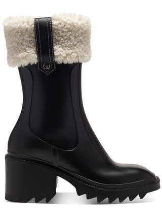 Botas de chuva femininas INC International Concepts Eddiie 2 com pelo sintético e cano médio, pretas, tamanho 9