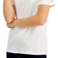 INC International Concepts Top feminino com franjas e strass, branco, tamanho médio