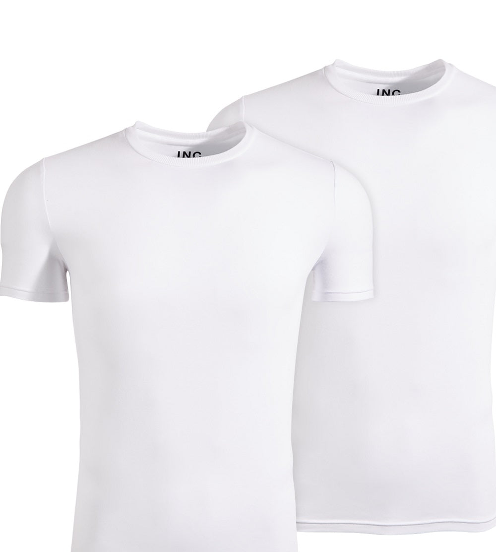 INC International Concepts Camisetas masculinas lisas, pacote com 2, tamanho X-G, brancas
