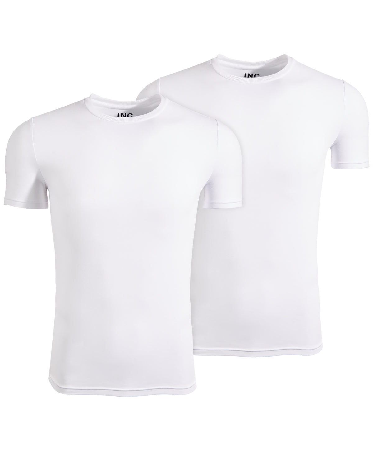 INC International Concepts Camisetas masculinas lisas, pacote com 2, tamanho X-G, brancas