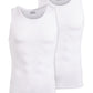 INC International Concepts Camiseta regata masculina sólida, pacote com 2, branca, tamanho extragrande