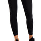 ID Ideology Leggings femininas de compressão com zíper nas costas 7/8, pretas, tamanho pequeno
