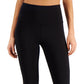 ID Ideology Leggings femininas de compressão com zíper nas costas 7/8, pretas, tamanho grande