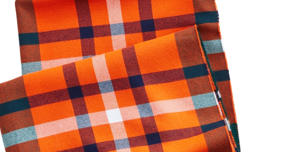 Cachecol xadrez masculino Club Room, verde, tamanho regular