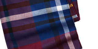 Cachecol xadrez masculino Club Room azul tamanho regular