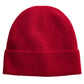 Gorro masculino Club Room 100% cashmere com punho vermelho tamanho regular