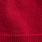 Gorro masculino Club Room 100% cashmere com punho vermelho tamanho regular