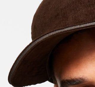 Boné masculino Sun + Stone Solid Panel marrom tamanho regular