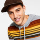 Boné masculino Sun + Stone Solid Panel marrom tamanho regular
