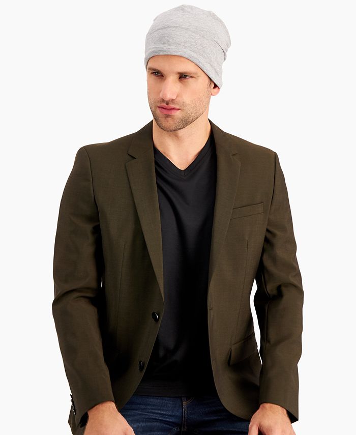 Gorro Alfani Masculino Solid Cut &amp; Sew Cinza Tamanho Regular