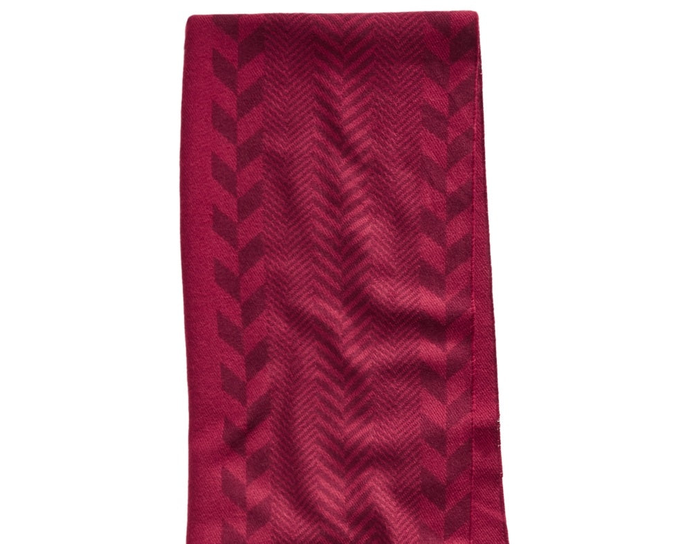 Cachecol masculino Alfani em jacquard espinha de peixe vermelho tamanho regular