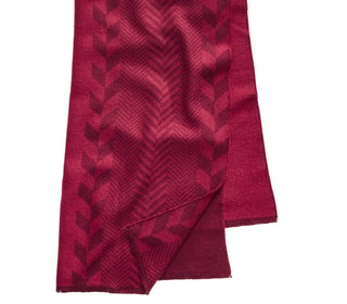 Cachecol masculino Alfani em jacquard espinha de peixe vermelho tamanho regular